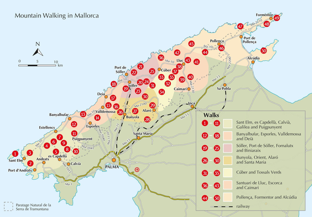 Guide de randonnées (en anglais) - Mountain walking in Mallorca : 50 routes in Mallorca'sTramuntana | Cicerone guide de randonnée Cicerone 