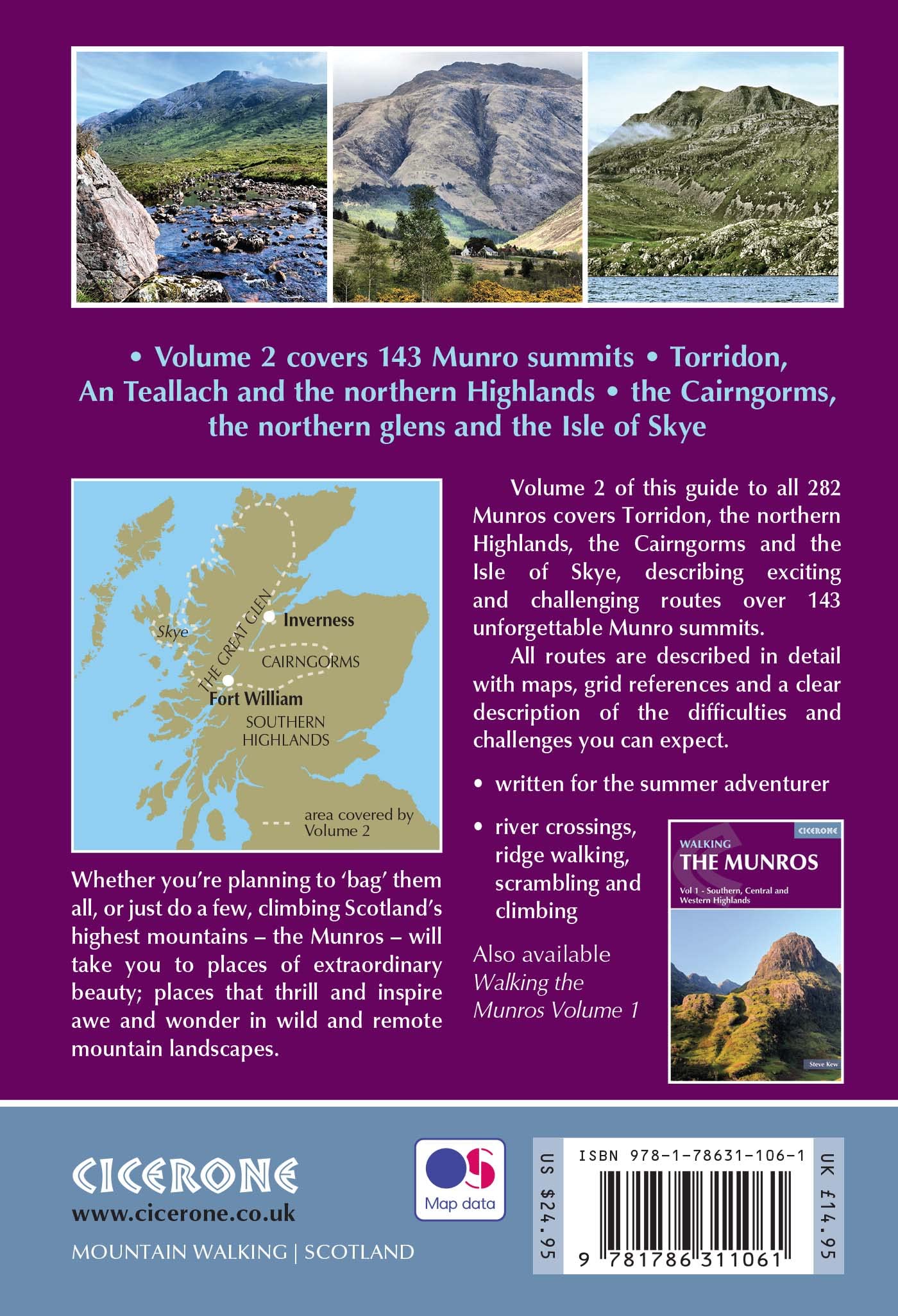 Guide de randonnées (en anglais) - Munros vol.2 - Northern Highlands & Cairngorms | Cicerone guide de randonnée Cicerone