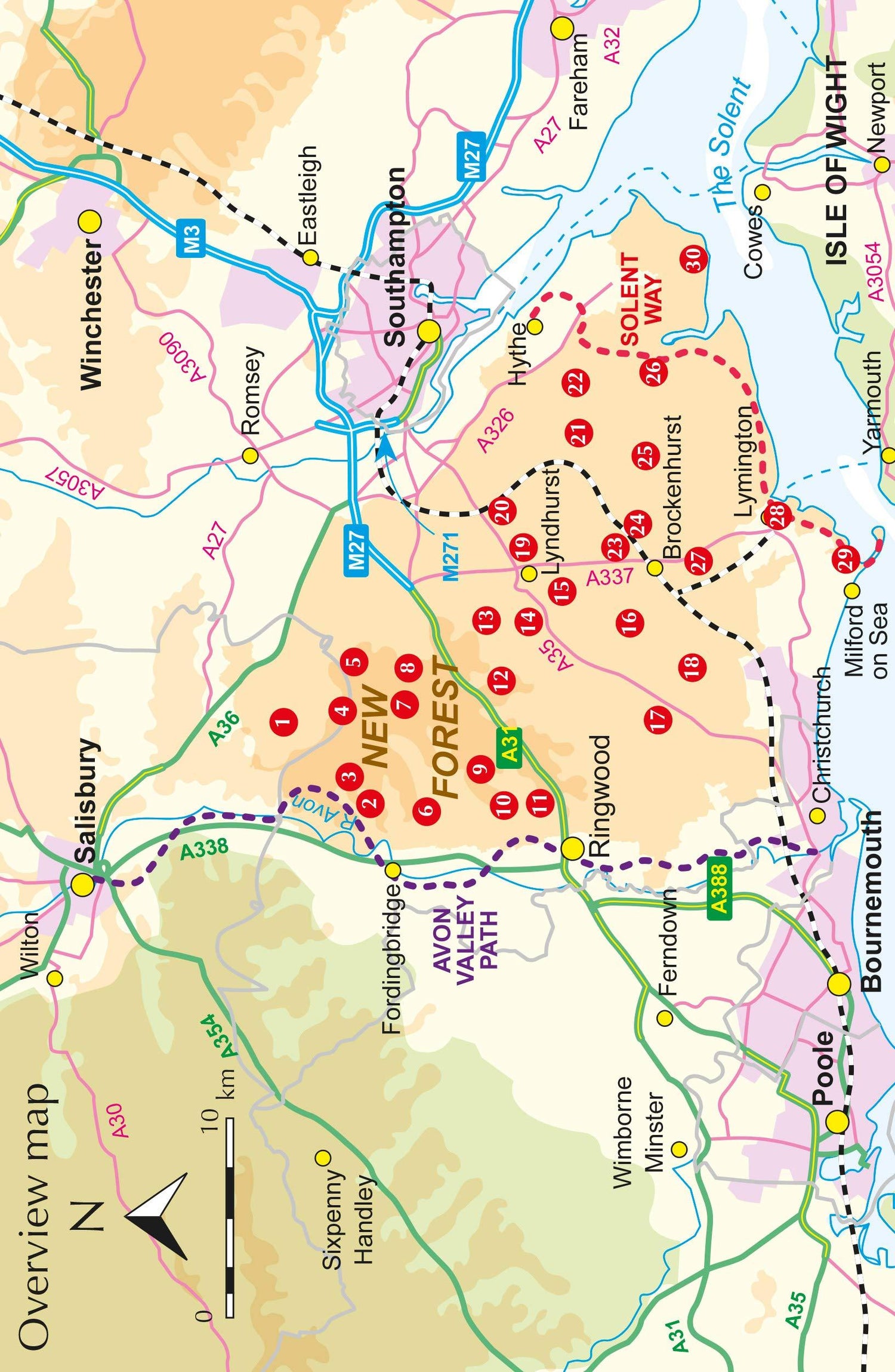 Guide de randonnées (en anglais) - New Forest (Angleterre sud-est) | Cicerone guide de randonnée Cicerone 