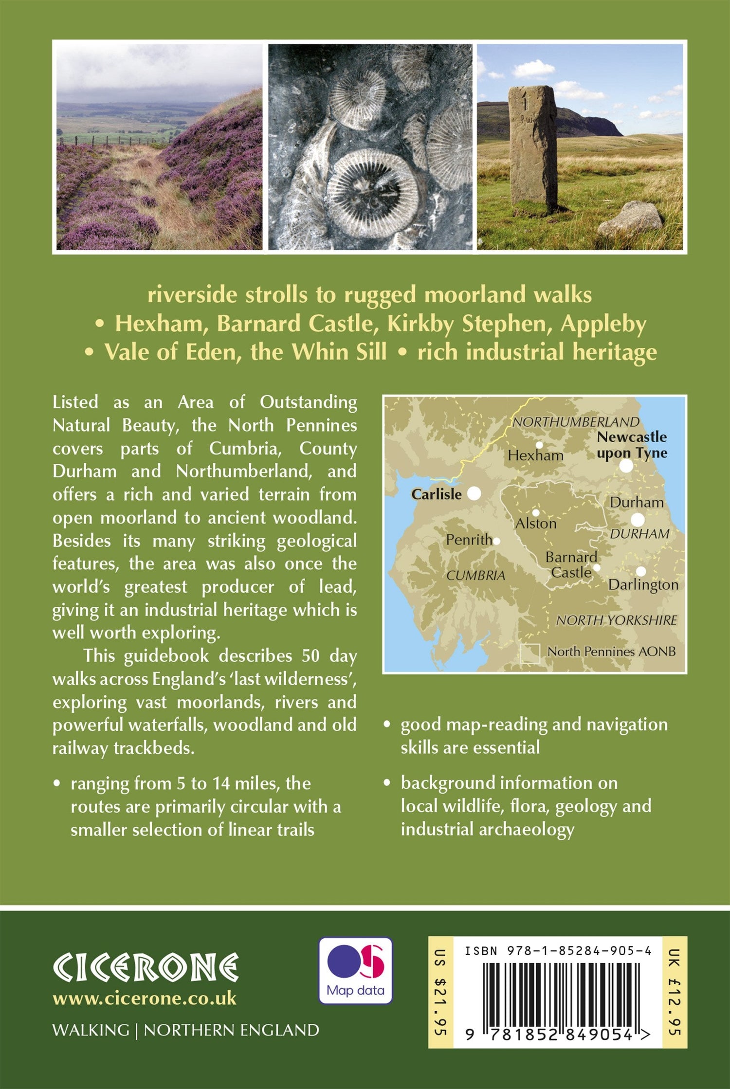 Guide de randonnées (en anglais) - North Pennines | Cicerone guide de randonnée Cicerone 