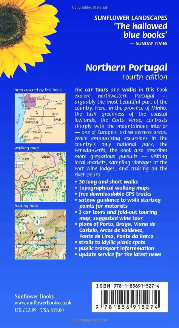 Guide de randonnées (en anglais) - Northern Portugal | Sunflower guide de randonnée Sunflower