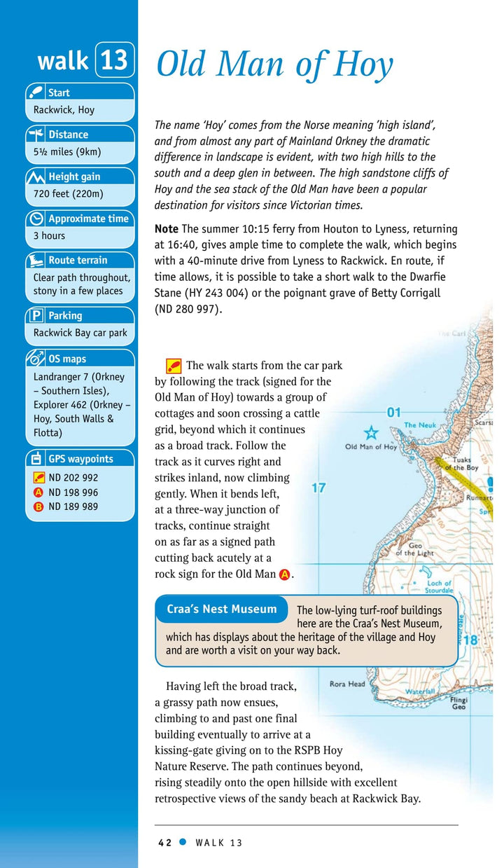 Guide de randonnées (en anglais) - Orkney & Shetland | Ordnance Survey - Pathfinder guides guide petit format Ordnance Survey 