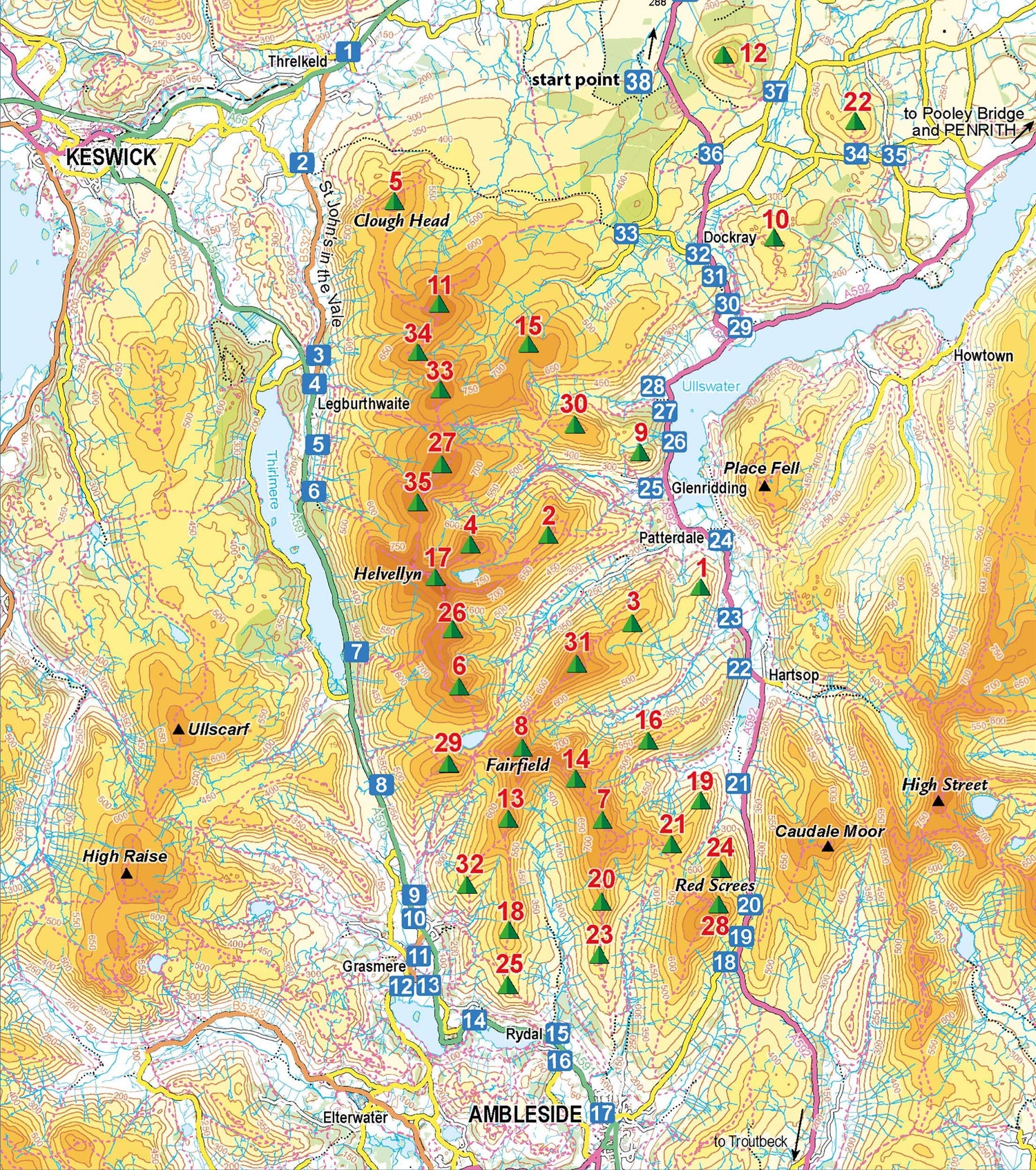 Guide de randonnées (en anglais) - Patterdale, Lake District Fells | Cicerone guide de randonnée Cicerone 
