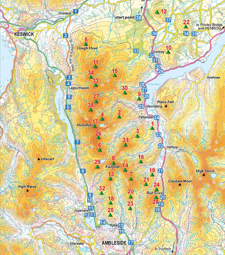 Guide de randonnées (en anglais) - Patterdale, Lake District Fells | Cicerone guide de randonnée Cicerone 