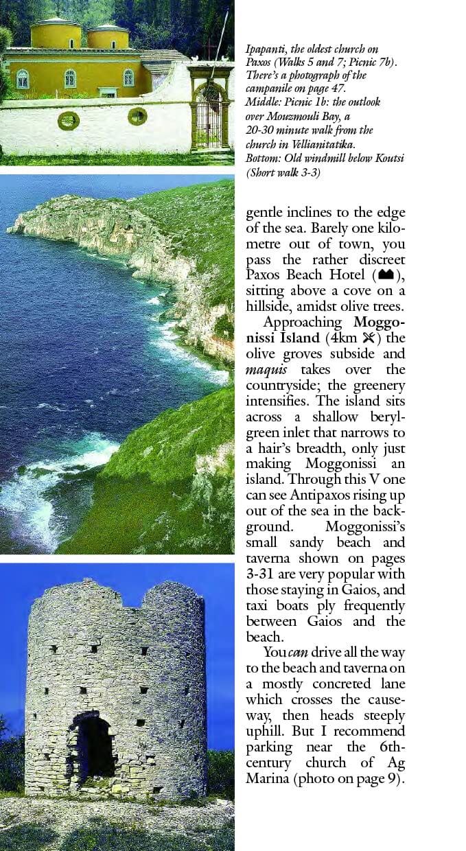 Guide de randonnées (en anglais) - Paxos | Sunflower guide de randonnée Sunflower
