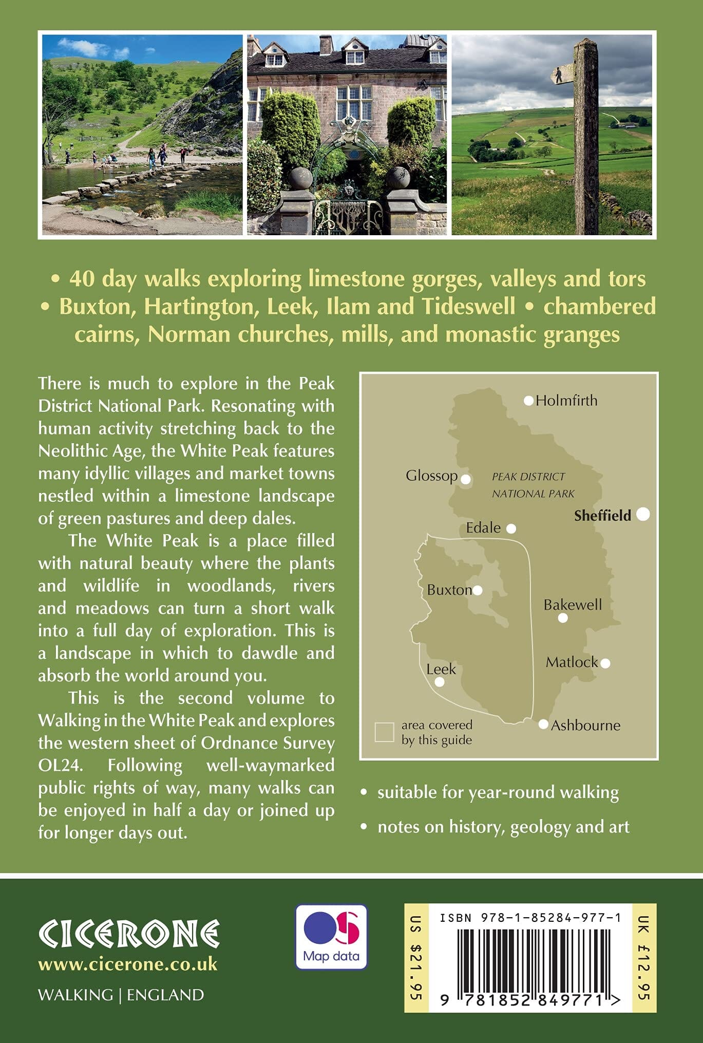 Guide de randonnées (en anglais) - Peak District, White Peak West | Cicerone guide de randonnée Cicerone