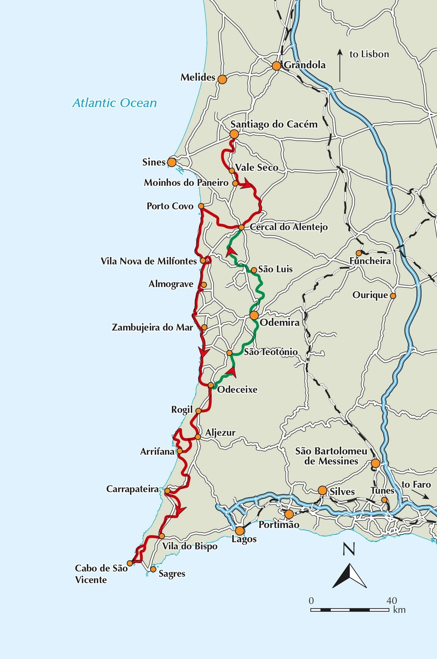 Guide de randonnées (en anglais) - Portugal's Rota Vicentina: Alentejo & Algarve Coastal Route | Cicerone guide de randonnée Cicerone