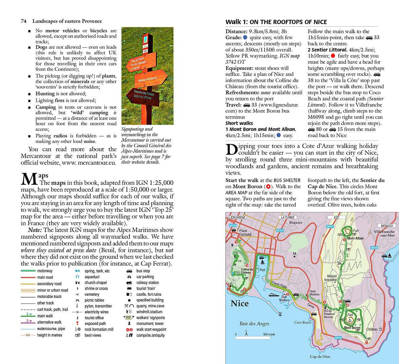 Guide de randonnées (en anglais) - Eastern Provence - Côte d'Azur to the Alps | Sunflower guide de randonnée Sunflower