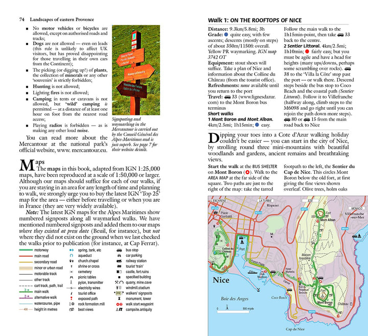Guide de randonnées (en anglais) - Provence East - Côte d'Azur to the Alps | Sunflower guide de randonnée Sunflower 