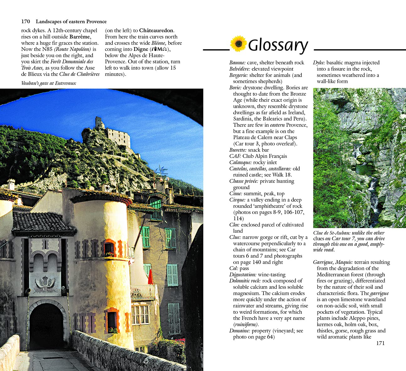 Guide de randonnées (en anglais) - Eastern Provence - Côte d'Azur to the Alps | Sunflower guide de randonnée Sunflower