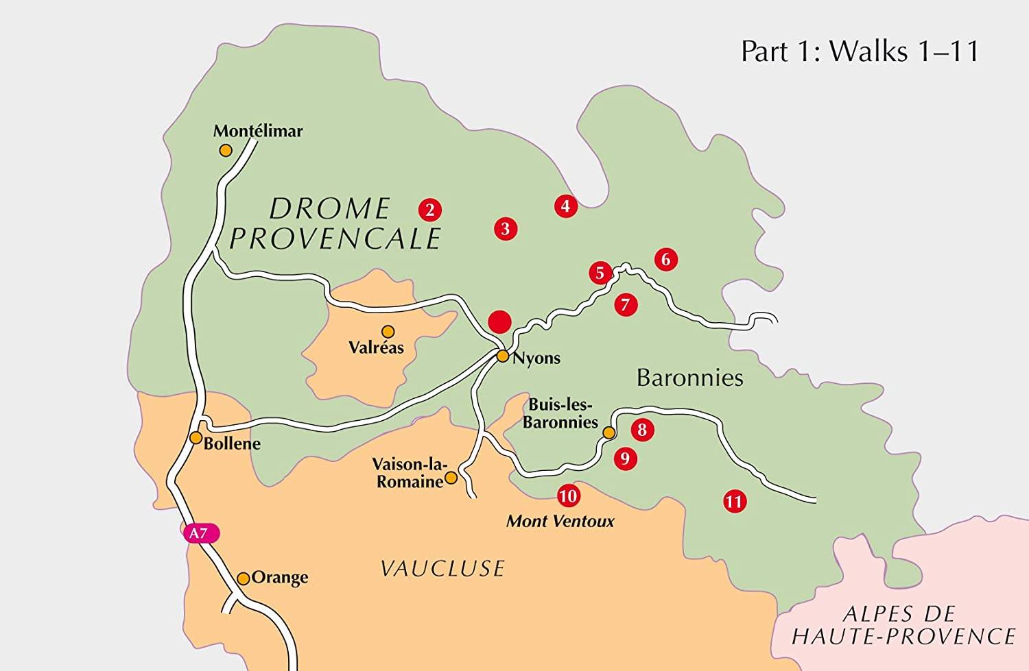 Guide de randonnées (en anglais) - Provence West : walking in Drôme Provençale, Vaucluse, Var | Cicerone guide de randonnée Cicerone 