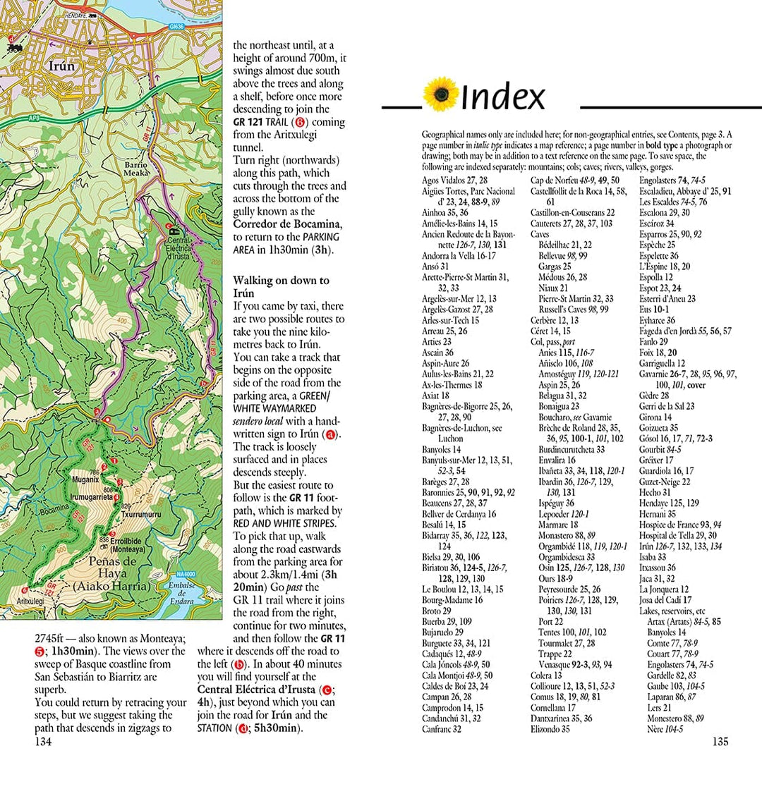 Guide de randonnées (en anglais) - Pyrenees | Sunflower guide petit format Sunflower 