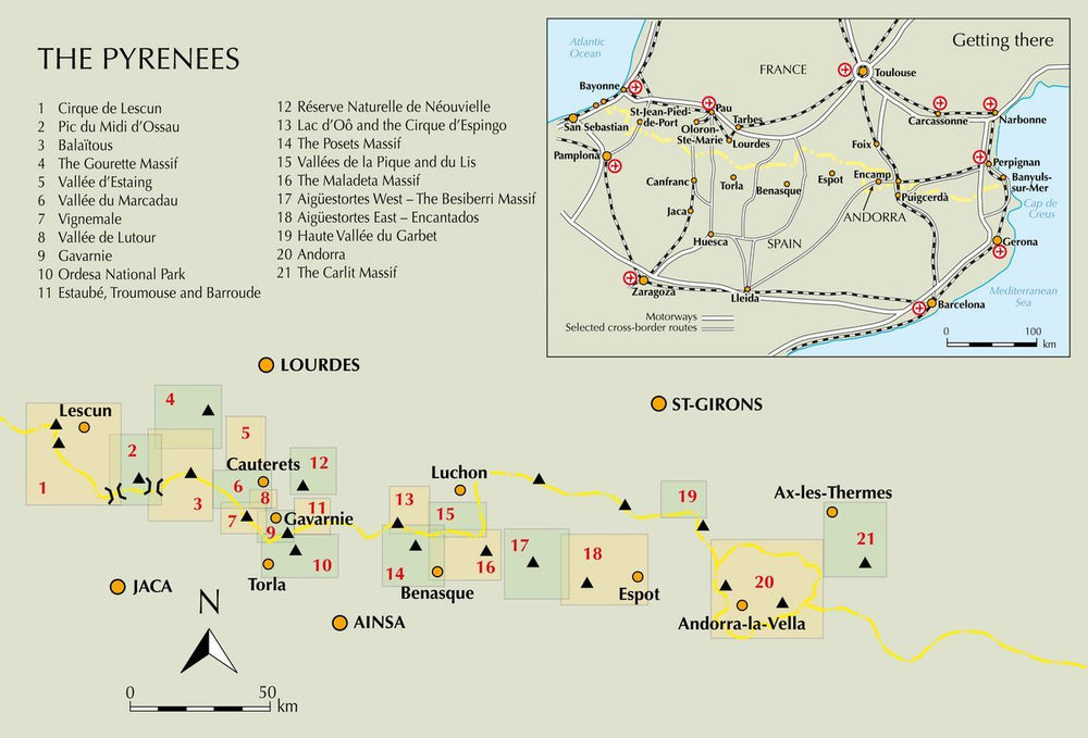 Guide de randonnées (en anglais) - Pyrenees walks, climbs & multi-day treks | Cicerone guide de randonnée Cicerone 