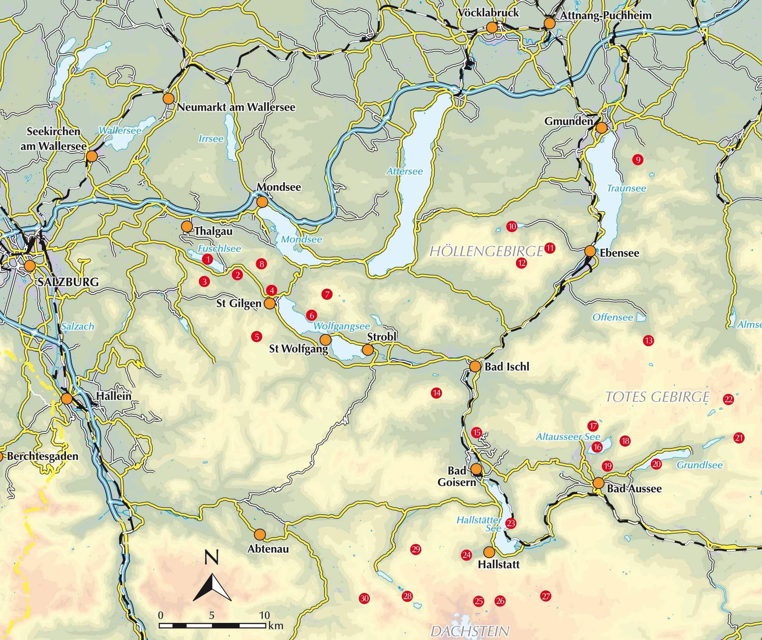 Guide de randonnées (en anglais) - Salzkammergut : 30 Day Walks in Salzburg's Lakes and Mountains | Cicerone guide de randonnée Cicerone 