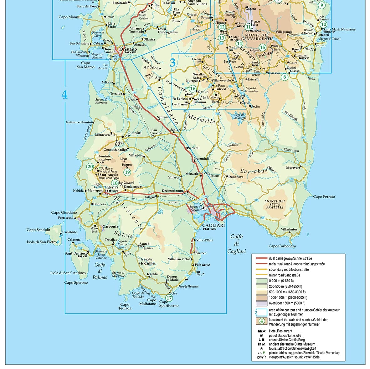 Guide de randonnées (en anglais) - Sardinia | Sunflower guide de randonnée Sunflower