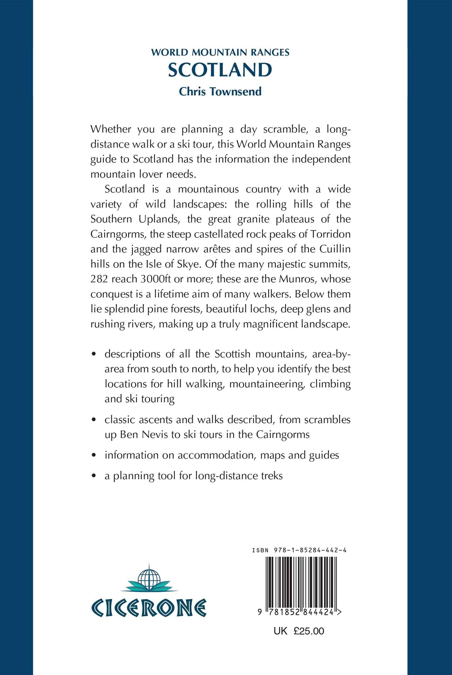 Guide de randonnées (en anglais) - Scotland world mountain ranges | Cicerone guide de randonnée Cicerone 