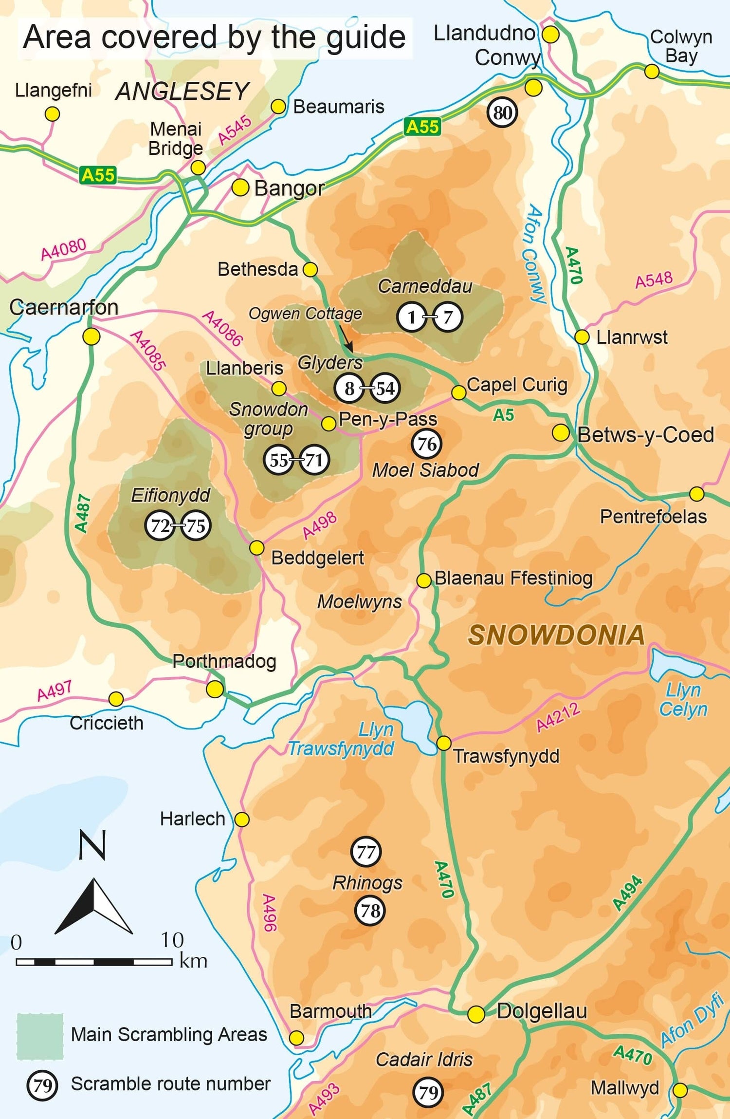 Guide de randonnées (en anglais) - Scrambles in Snowdonia | Cicerone guide de randonnée Cicerone