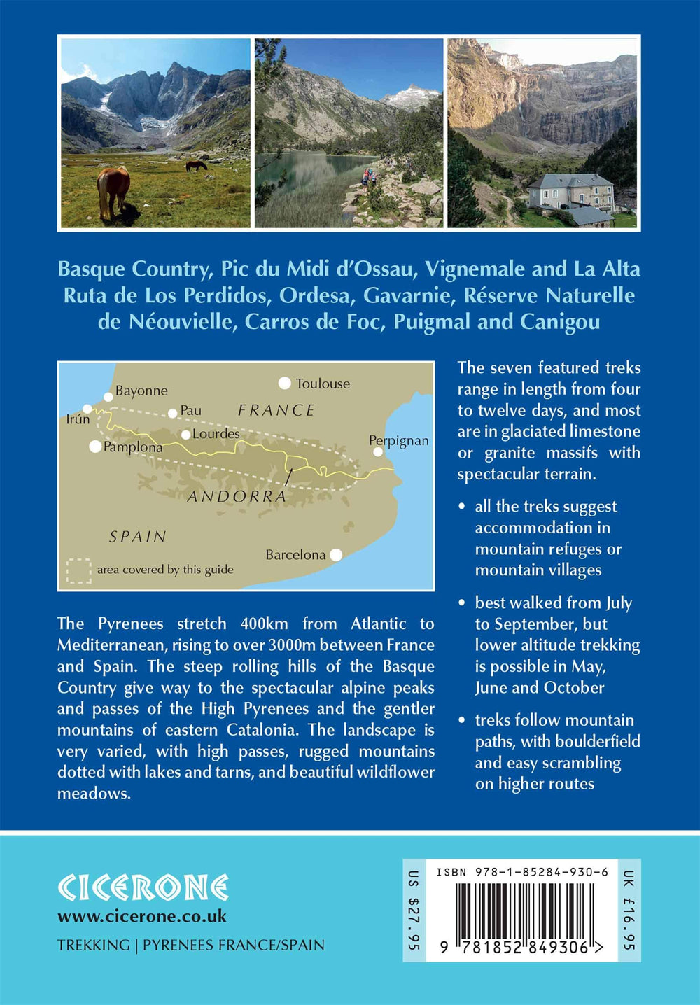 Guide de randonnées (en anglais) - Shorter treks in the Pyrenees | Cicerone guide de randonnée Cicerone 