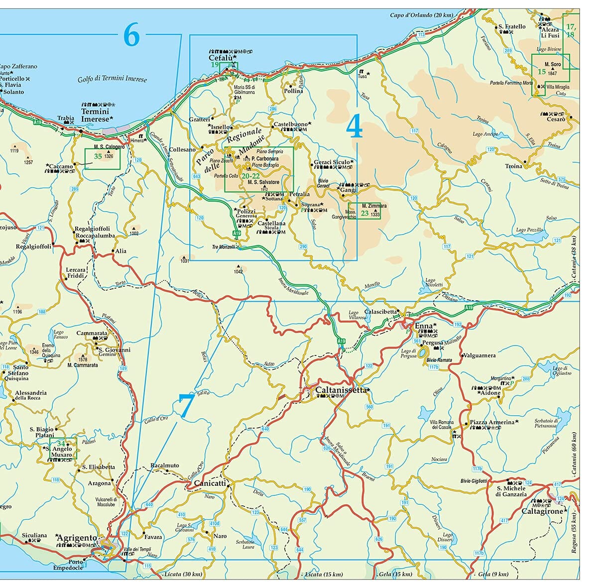 Guide de randonnées (en anglais) - Sicily | Sunflower guide de randonnée Sunflower 