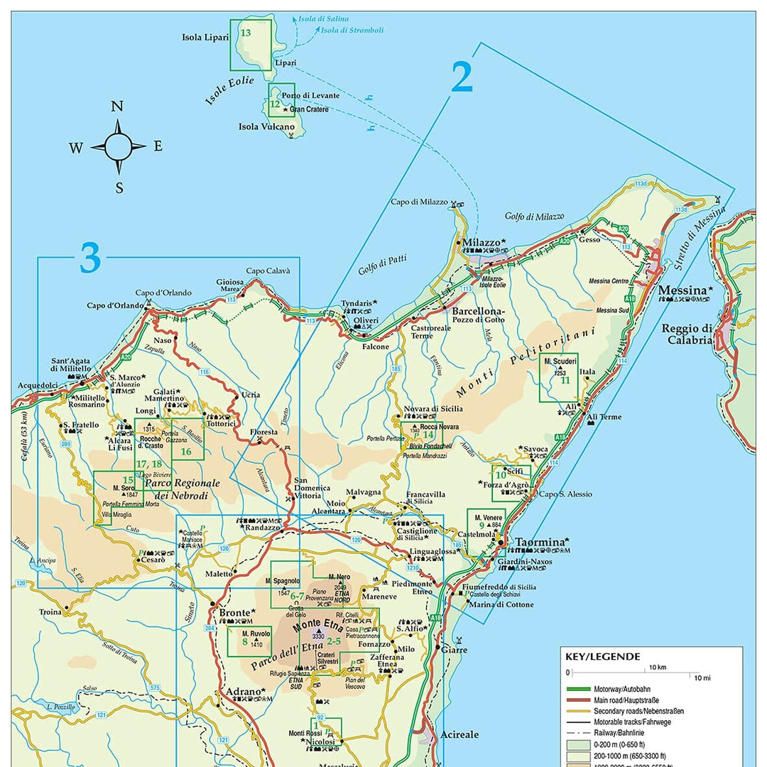 Guide de randonnées (en anglais) - Sicily | Sunflower guide de randonnée Sunflower 