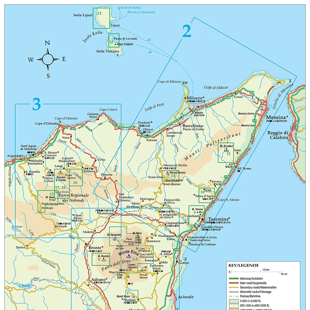 Guide de randonnées (en anglais) - Sicily | Sunflower guide de randonnée Sunflower 