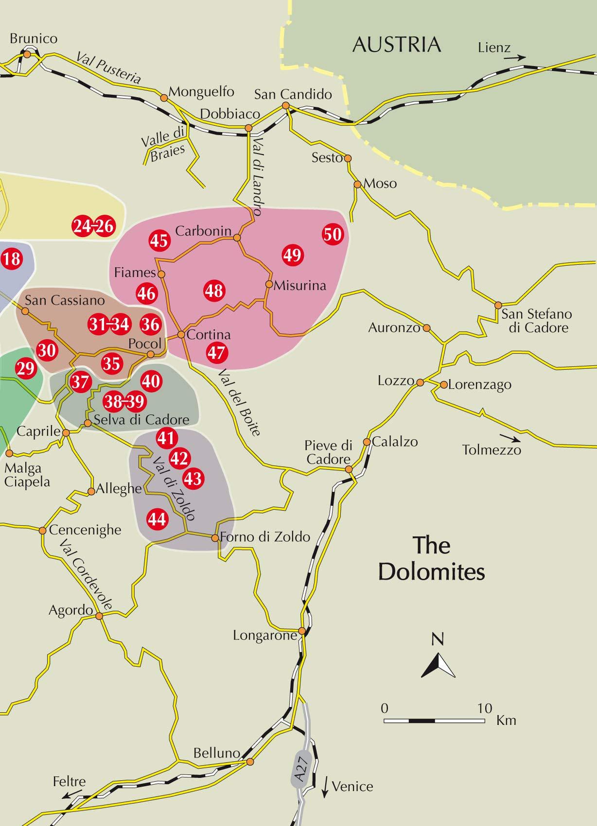 Guide de randonnées (en anglais) - Ski Touring & Snowshoeing in the Dolomites | Cicerone guide de randonnée Cicerone 