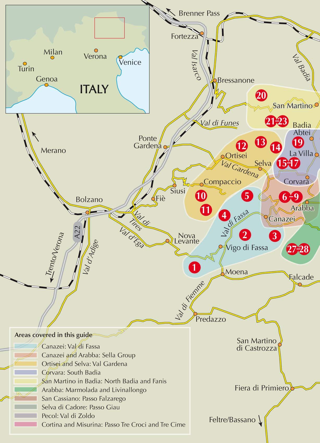Guide de randonnées (en anglais) - Ski Touring & Snowshoeing in the Dolomites | Cicerone guide de randonnée Cicerone 