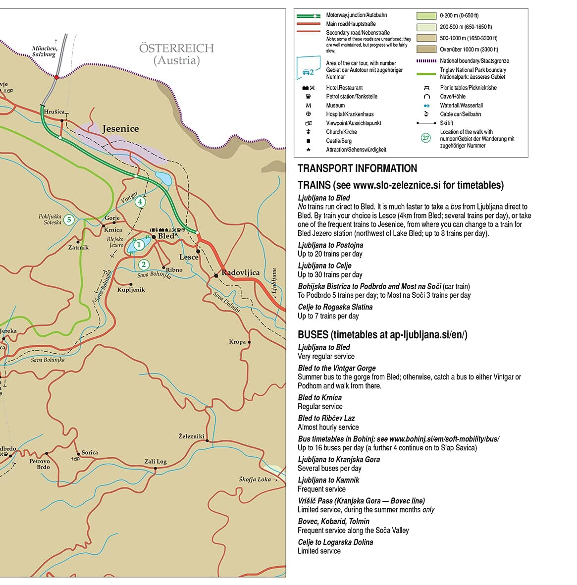 Guide de randonnées (en anglais) - Slovenia | Sunflower guide de randonnée Sunflower 