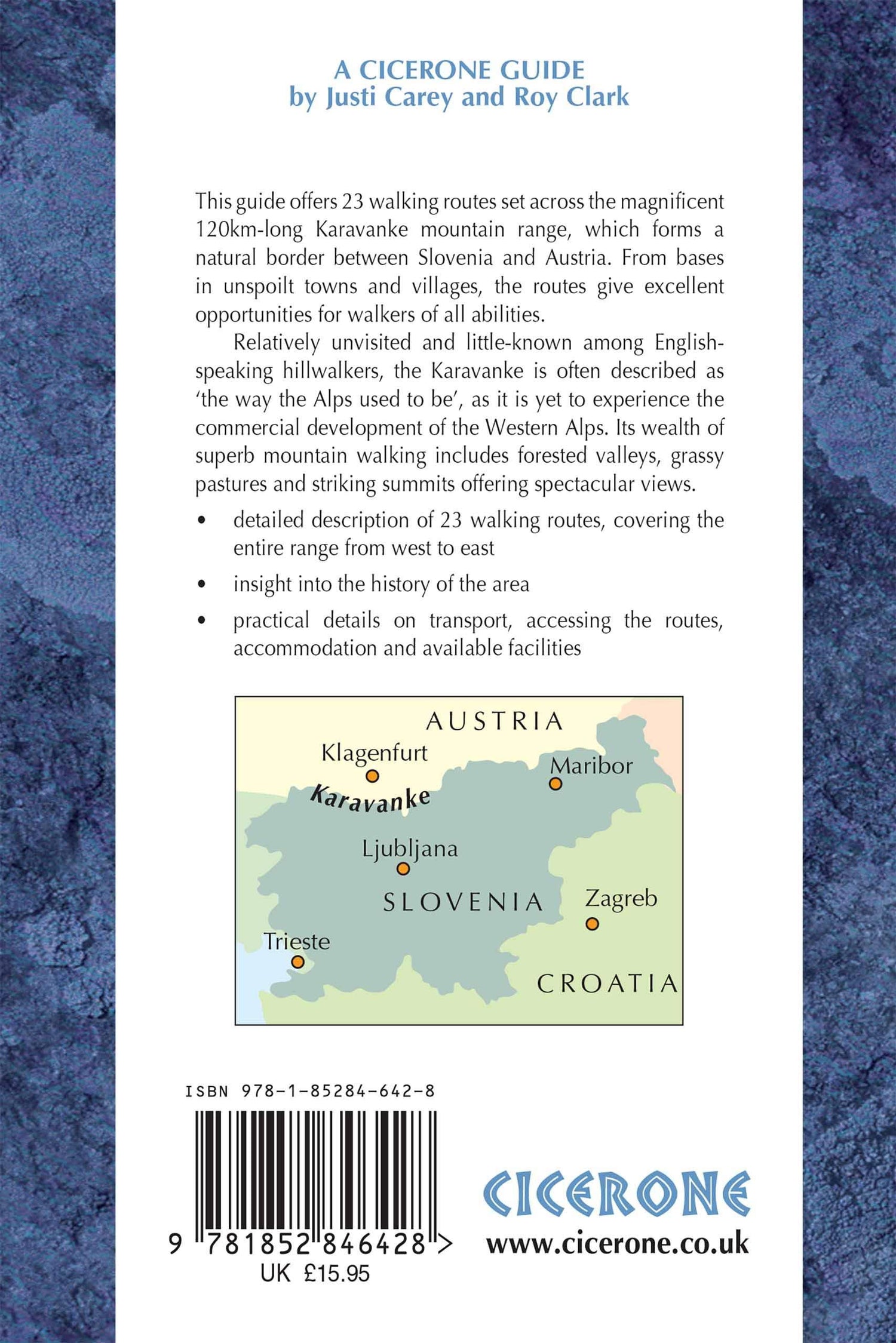 Guide de randonnées (en anglais) - Slovenia : The Karavanke | Cicerone guide de randonnée Cicerone 