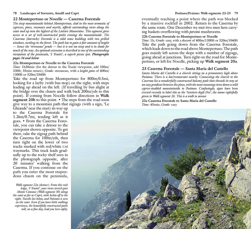 Guide de randonnées (en anglais) - Sorrento, Amalfi Coast & Capri | Sunflower guide de randonnée Sunflower 