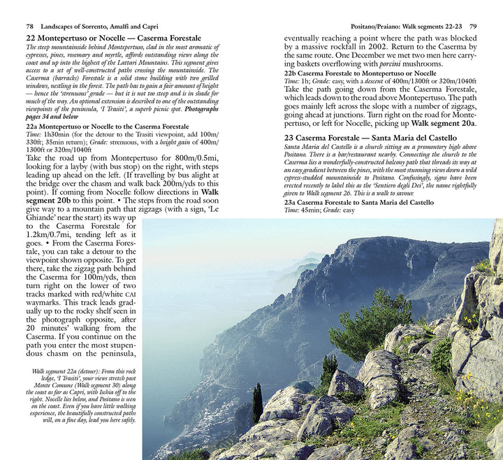 Guide de randonnées (en anglais) - Sorrento, Amalfi Coast & Capri | Sunflower guide de randonnée Sunflower 