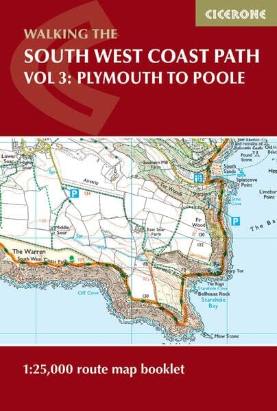 Guide de randonnées (en anglais) - South West Coast Path - Vol.3 : Plymouth to Poole | Cicerone guide petit format Cicerone 