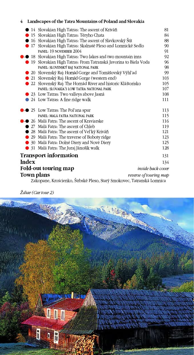 Guide de randonnées (en anglais) - Tatra Mountains (Poland & Slovakia) | Sunflower guide de randonnée Sunflower