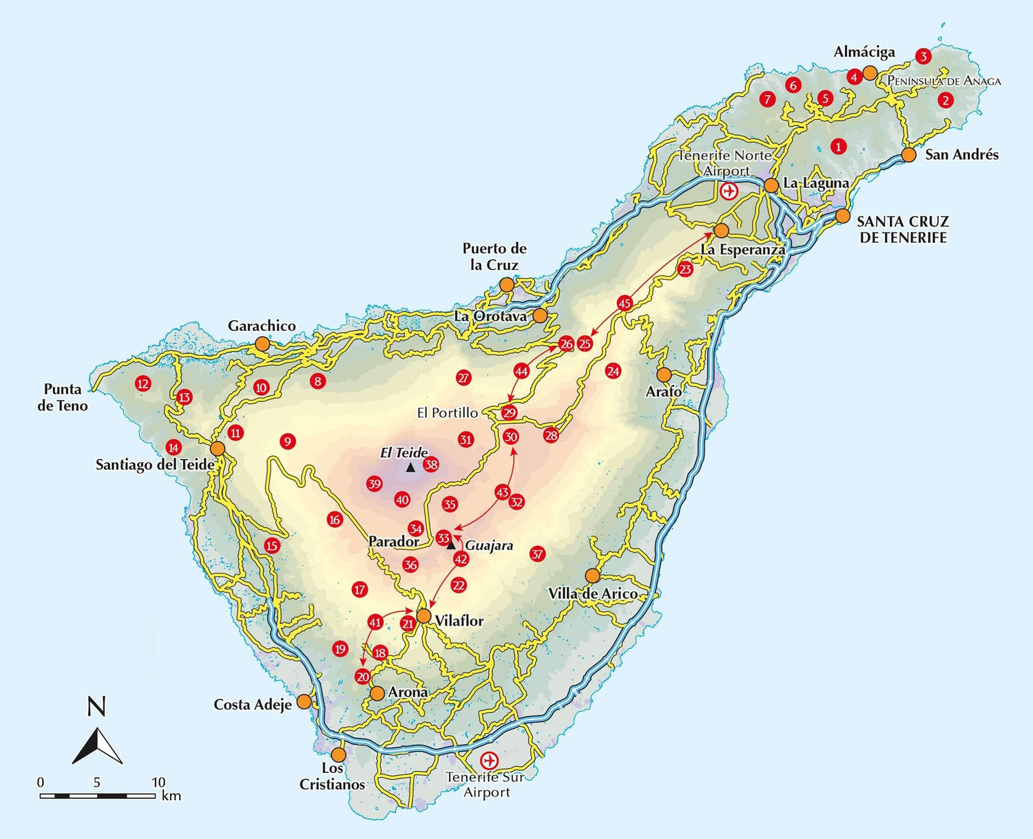 Guide de randonnées (en anglais) - Tenerife | Cicerone guide de randonnée Cicerone 