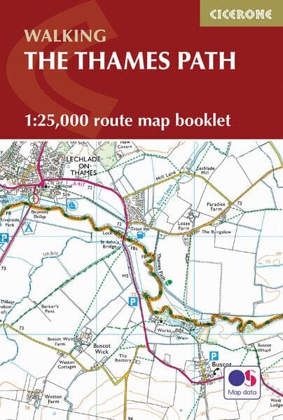 Guide de randonnées (en anglais) - Thames Path - London to river's source in Gloucestershire | Cicerone guide petit format Cicerone 