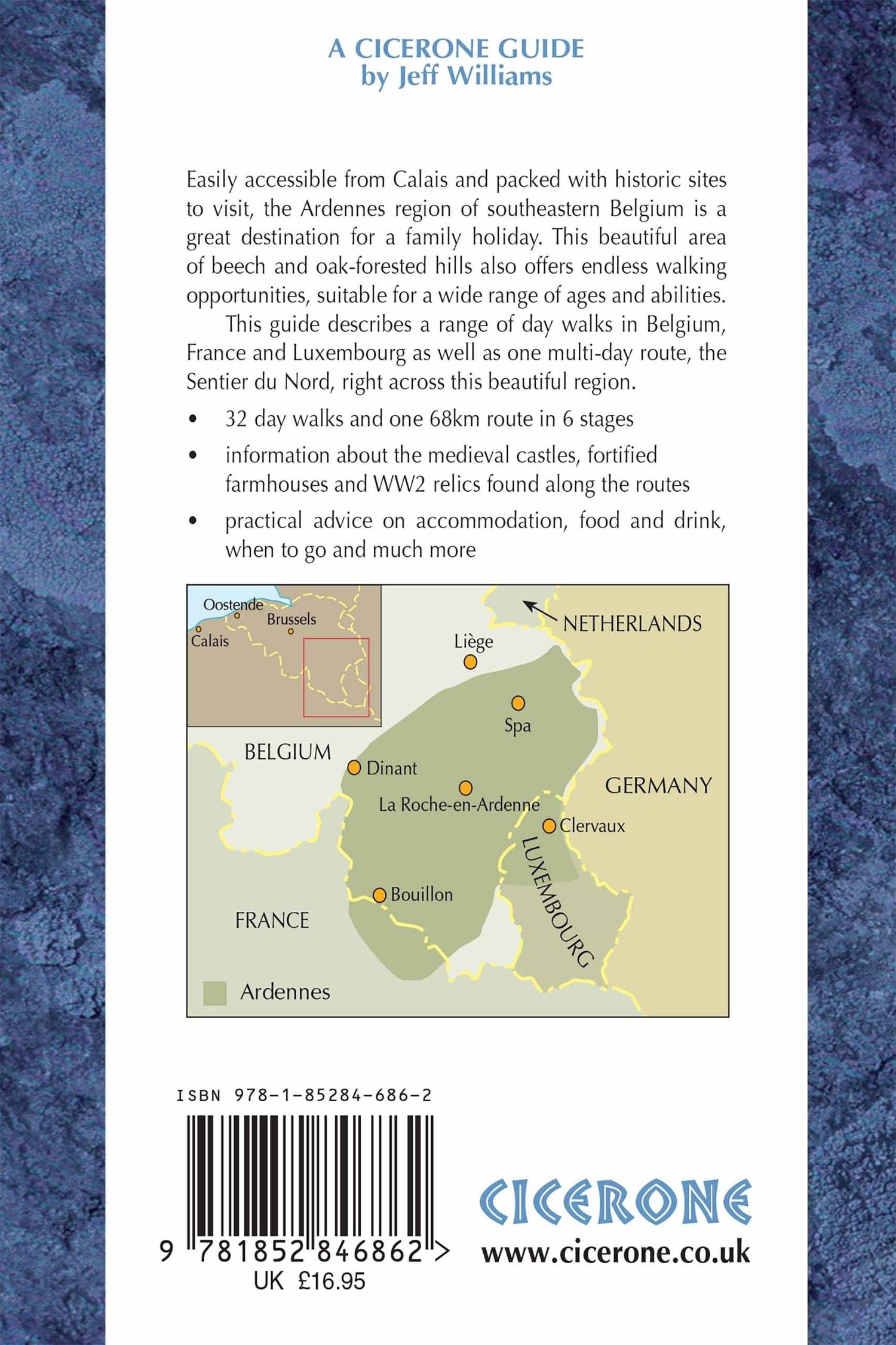 Guide de randonnées (en anglais) - The Ardennes, Belgium, Luxembourg | Cicerone guide de randonnée Cicerone 