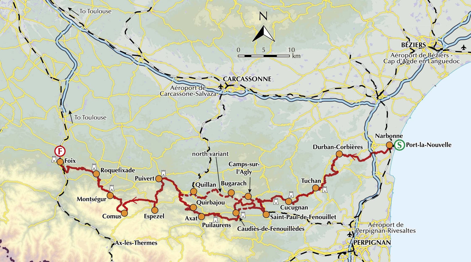 Guide de randonnées (en anglais) - The cathar way | Cicerone guide de randonnée Cicerone 