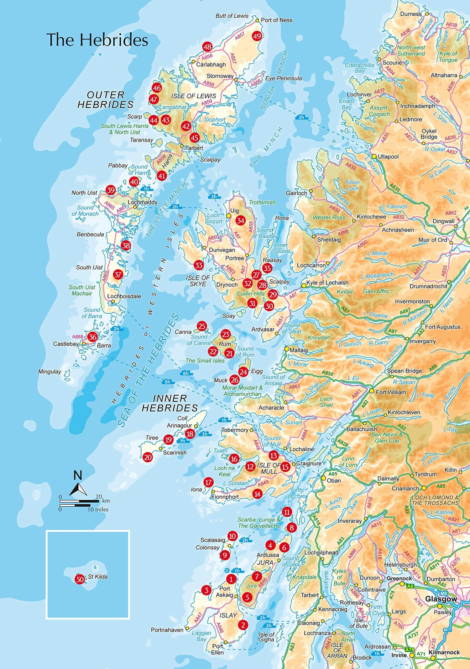 Guide de randonnées (en anglais) - The Hebrides : 50 walking & backpacking routes | Cicerone guide de randonnée Cicerone 