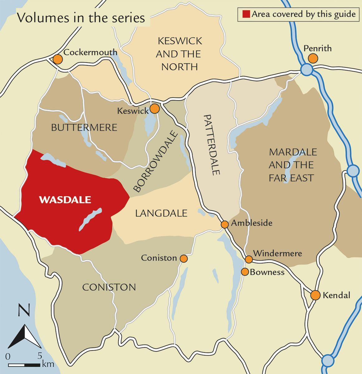 Guide de randonnées (en anglais) - The Lake District Fells - Wasdale | Cicerone guide de randonnée Cicerone 