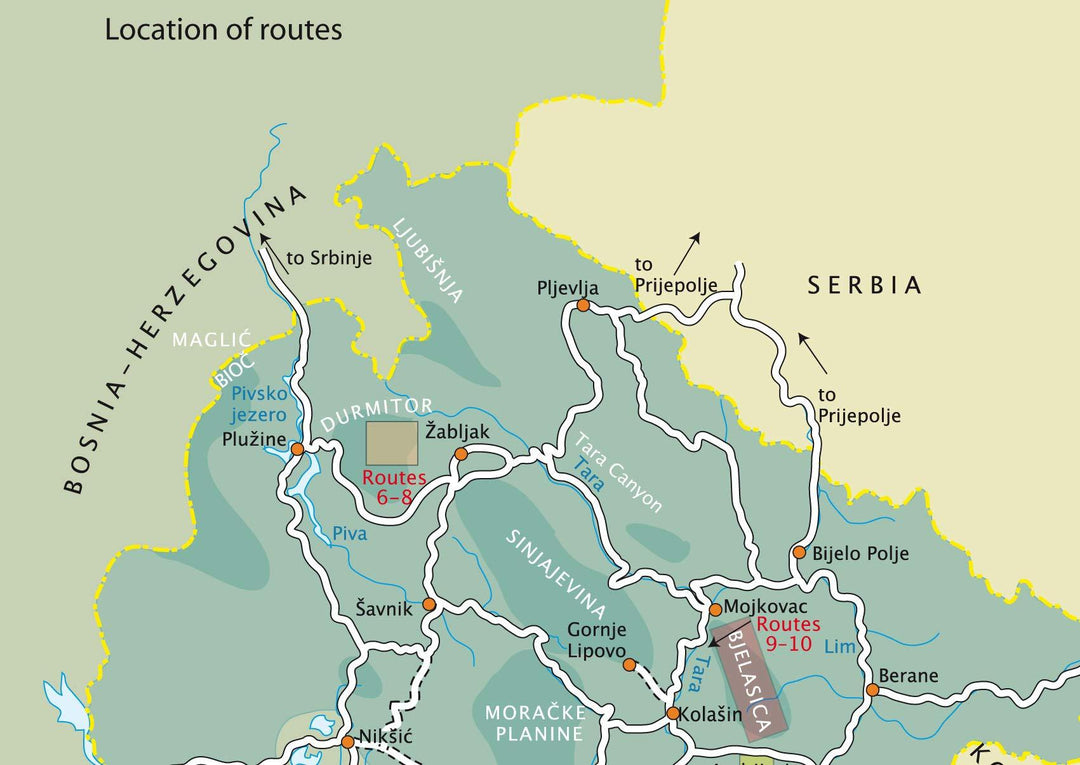 Guide de randonnées (en anglais) - The Mountains of Montenegro | Cicerone guide de randonnée Cicerone 