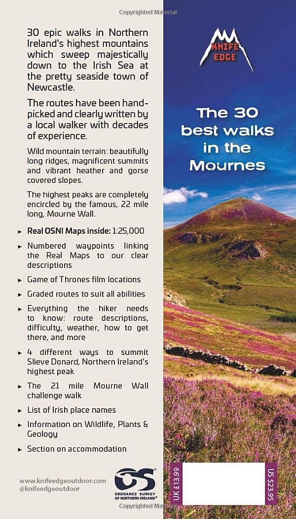 Guide de randonnée (en anglais) - The Mourne Mountains | Knife Edge Outdoor guide de randonnée Knife Edge Outdoor