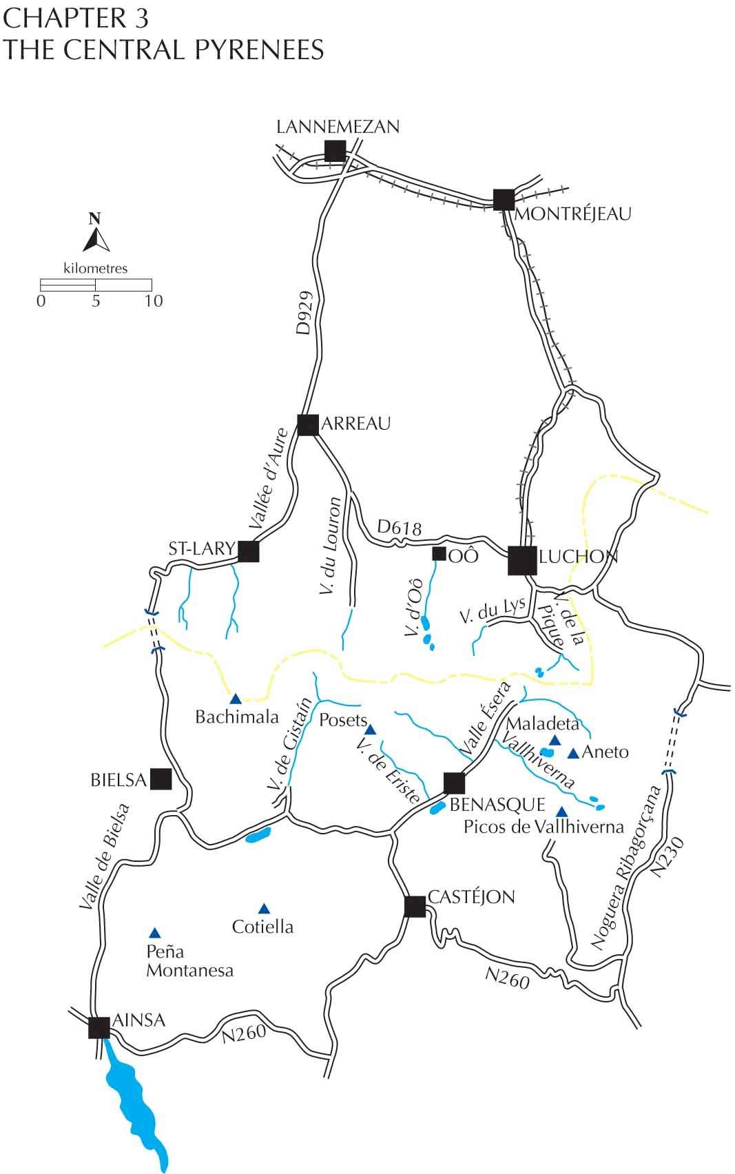 Guide de randonnées (en anglais) - The Pyrenees: The High Pyrenees from the Cirque de Lescun to the Carlit Massif | Cicerone guide de randonnée Cicerone 