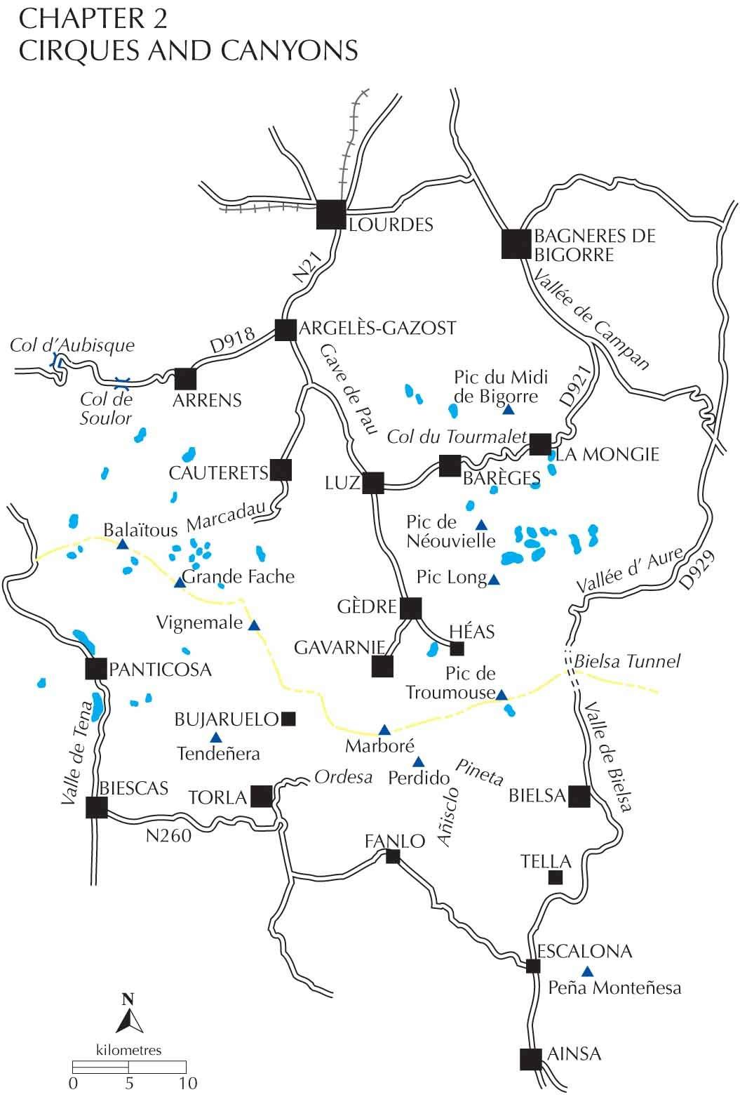 Guide de randonnées (en anglais) - The Pyrenees: The High Pyrenees from the Cirque de Lescun to the Carlit Massif | Cicerone guide de randonnée Cicerone 