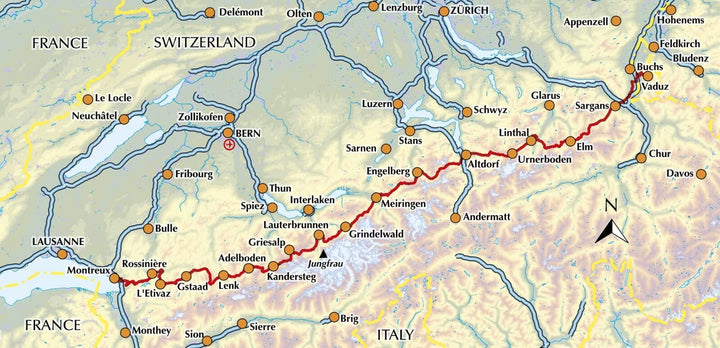 Guide de randonnées (en anglais) - The Swiss Alpine Pass Route - Via Alpina Route 1 | Cicerone guide de randonnée Cicerone 