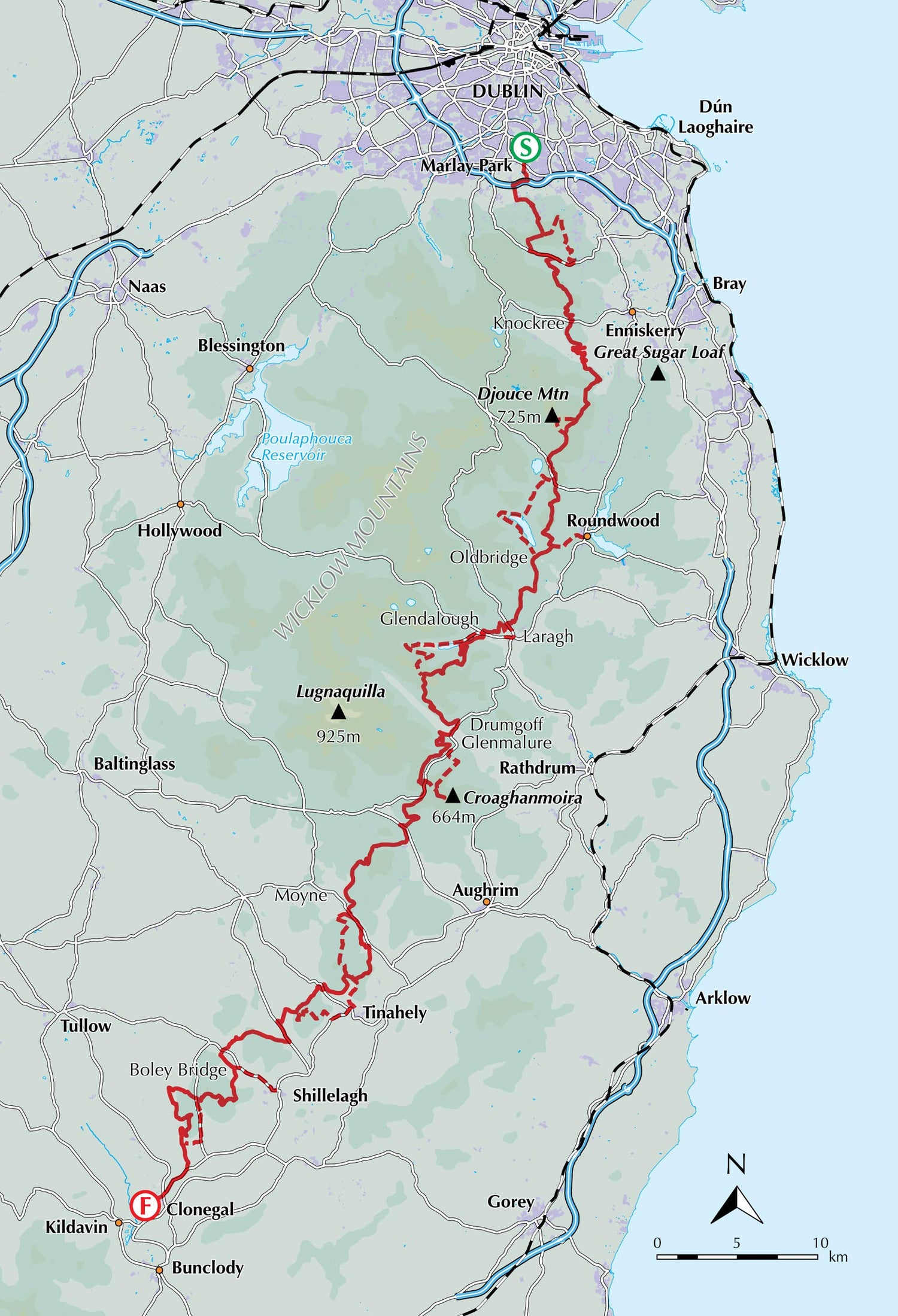 Guide de randonnées (en anglais) - the Wicklow Way : A week-long walk from Dublin to Clonegal | Cicerone guide de randonnée Cicerone 
