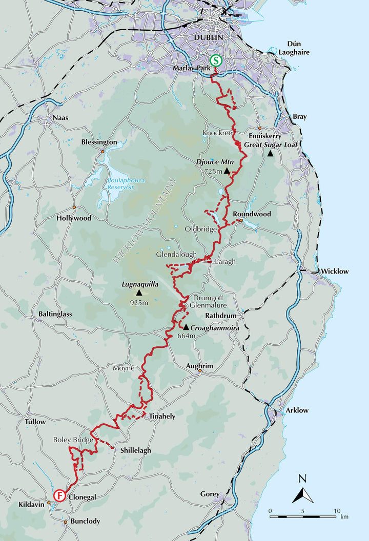 Guide de randonnées (en anglais) - the Wicklow Way : A week-long walk from Dublin to Clonegal | Cicerone guide de randonnée Cicerone 