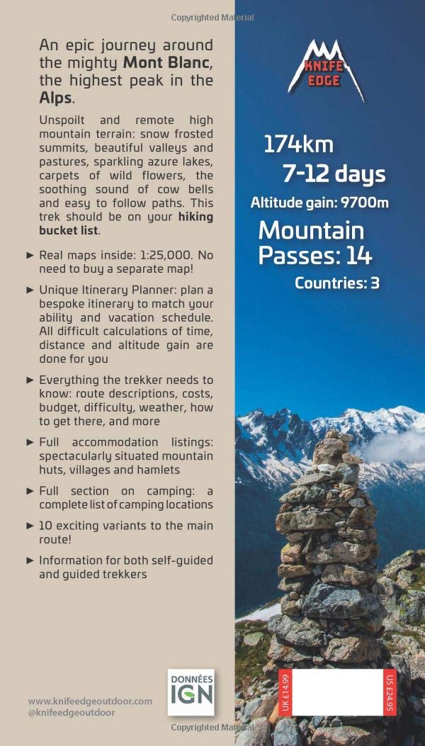 Guide de randonnée (en anglais) - Tour du Mont Blanc | Knife Edge Outdoor guide de randonnée Knife Edge Outdoor