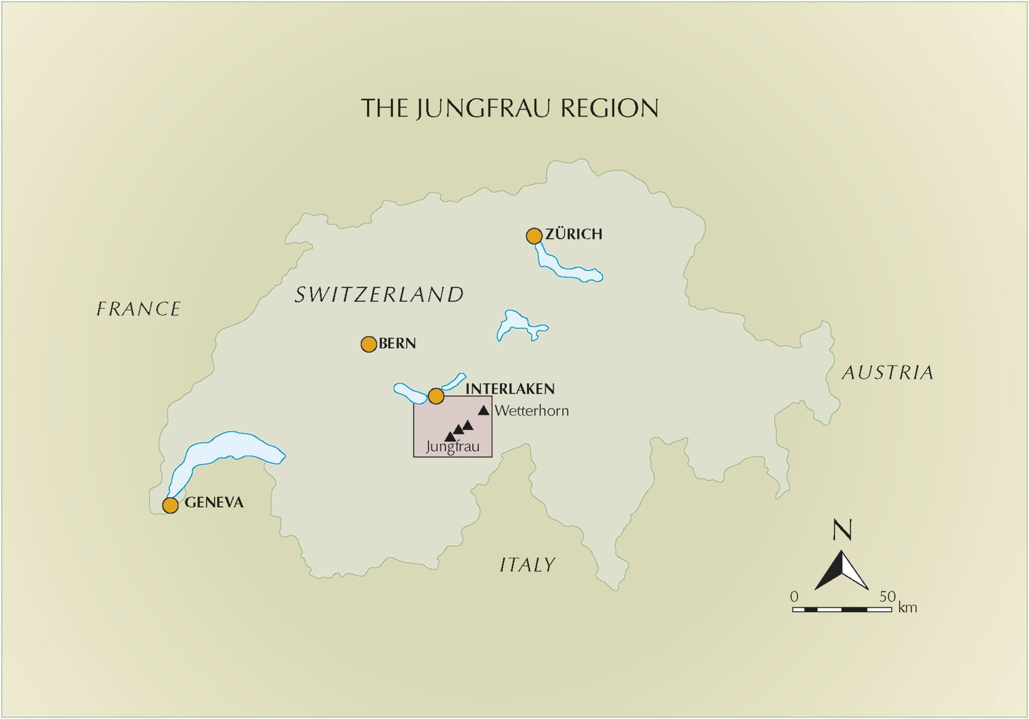 Guide de randonnées (en anglais) - Tour of the Jungfrau Region: A Two-week Trek in the Bernese Oberland (Suisse) | Cicerone guide de randonnée Cicerone 