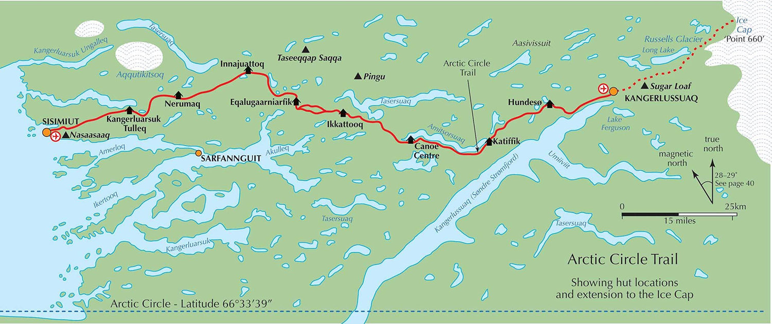 Guide de randonnées (en anglais) - Trekking in Greenland - the Arctic Circle Trail | Cicerone guide de randonnée Cicerone 