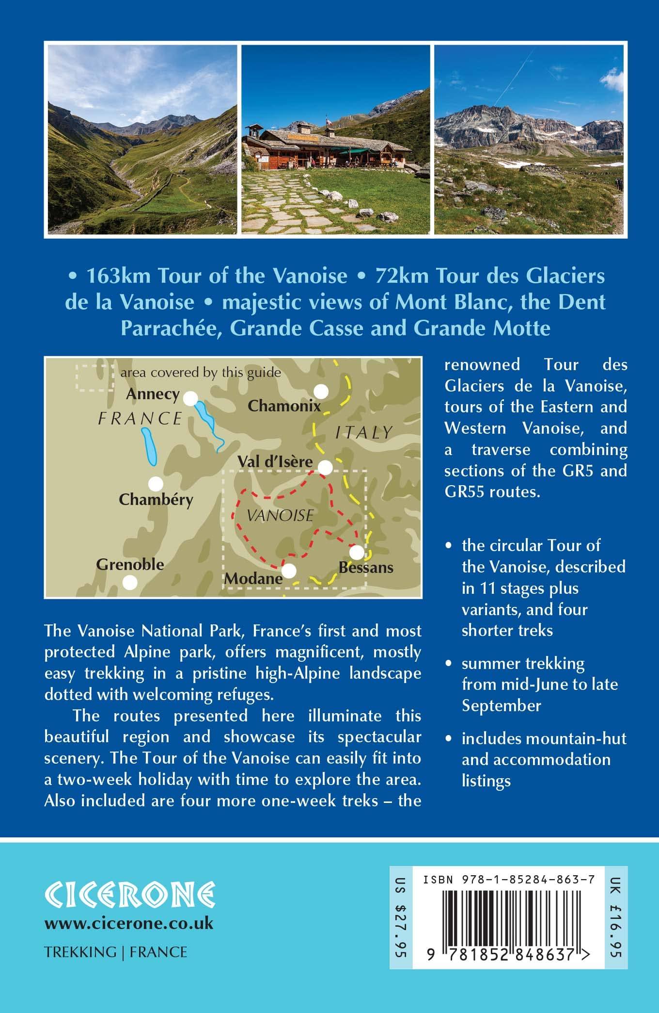 Guide de randonnées (en anglais) - Trekking in the Vanoise | Cicerone guide de randonnée Cicerone 